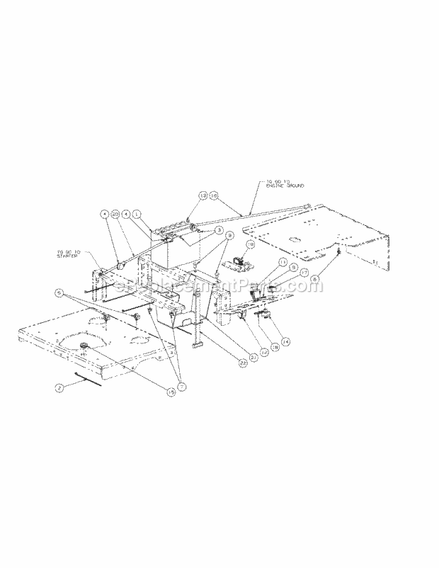 Kohler Electrical Assembly Diagram and Parts List for M48-KH 53AH8CT2050 Cub Cadet Sprayer